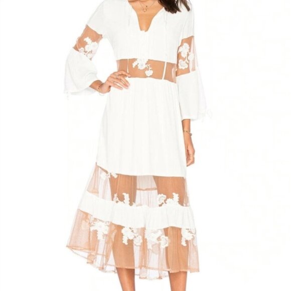 For Love and Lemons Eva Midi Dress - Size Small - Picture 1 of 7